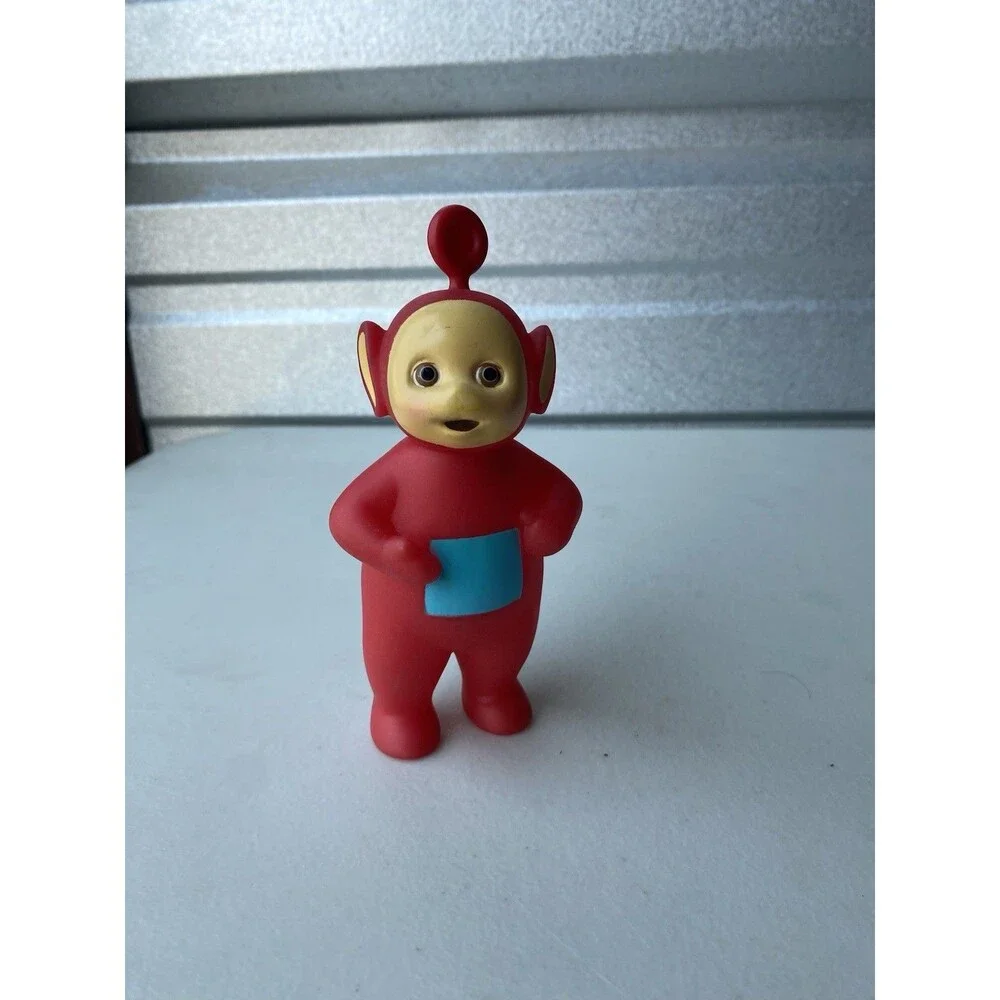 Vintage 1998 Teletubbies Po Red Vinyl Figure Toy ~5.75” Hasbro Ragdoll Squeaker